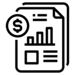 document icon with graph and dollar sign